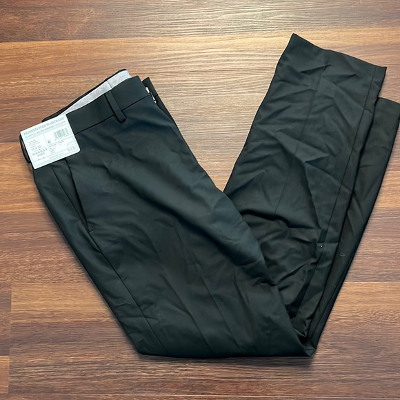 Haggar Pants Haggar H26 Mens Black Dress Pants 33x3 Premium Flex